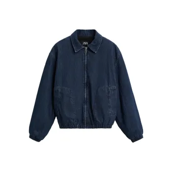 ZARA Denim Jacket Men's Dark Blue