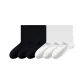 [6 Pack/7A Antibacterial]3 Pack Black+3 Pack White