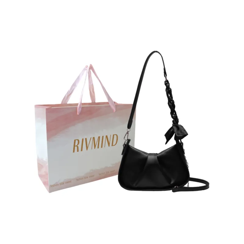 RIVMIND PU Shoulder Bag, Crossbody Bag Regular Women's White/Black/Yellow/Green-5