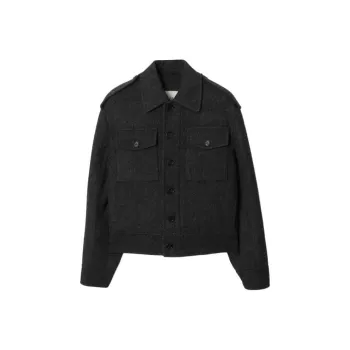 Burberry Mélange wool Shirt Jacket