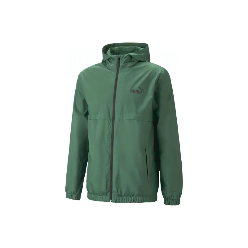 PUMA ACTIVE Essentials Solid Windbreaker Jacket Men's Green-0