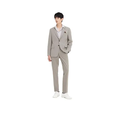 ZIOZIA Business Suit Men's Light Khaki