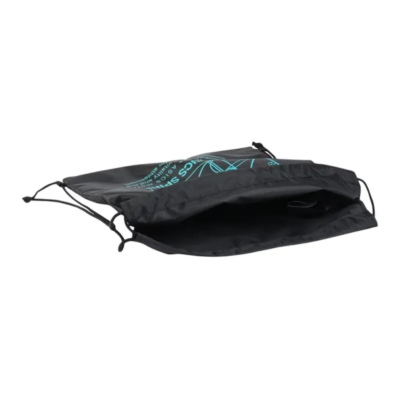 Asics Polyester Backpack Large Size Unisex Black & Blue-6