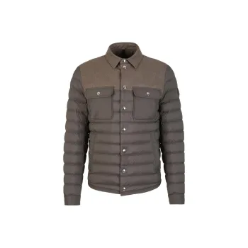 Moncler Down Jackets Men Brown
