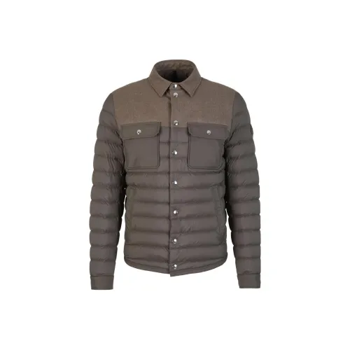 Moncler Down Jackets Men Brown