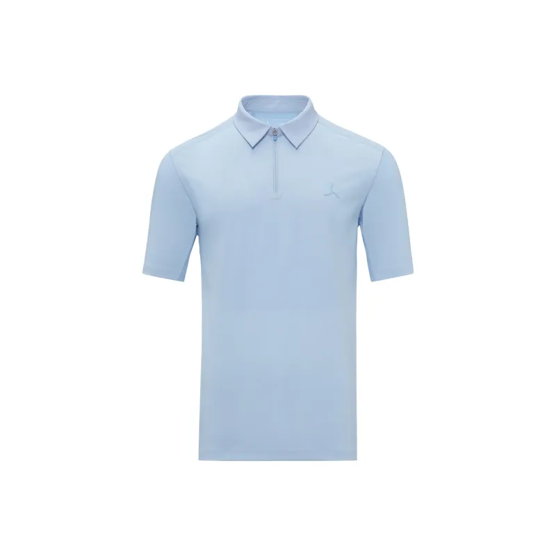 LI NING 1990 Commuter Series Polo Shirt Men's Clear Sky Blue-0