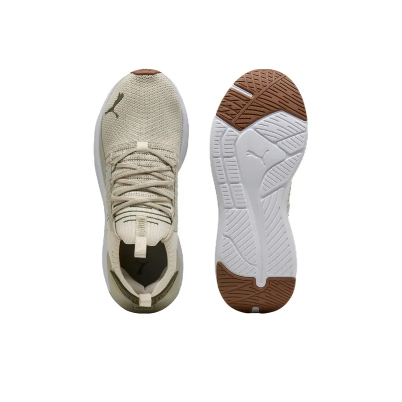PUMA SOFTRIDE Symmetry Fuzion Anti Slip Wear Resistant Low Top Casual Running Shoes Men's Khaki-3
