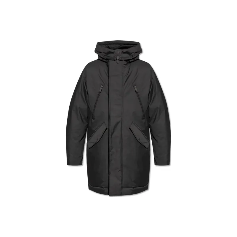 DSQUARED 2 Funnel Neck Hooded Coat-0