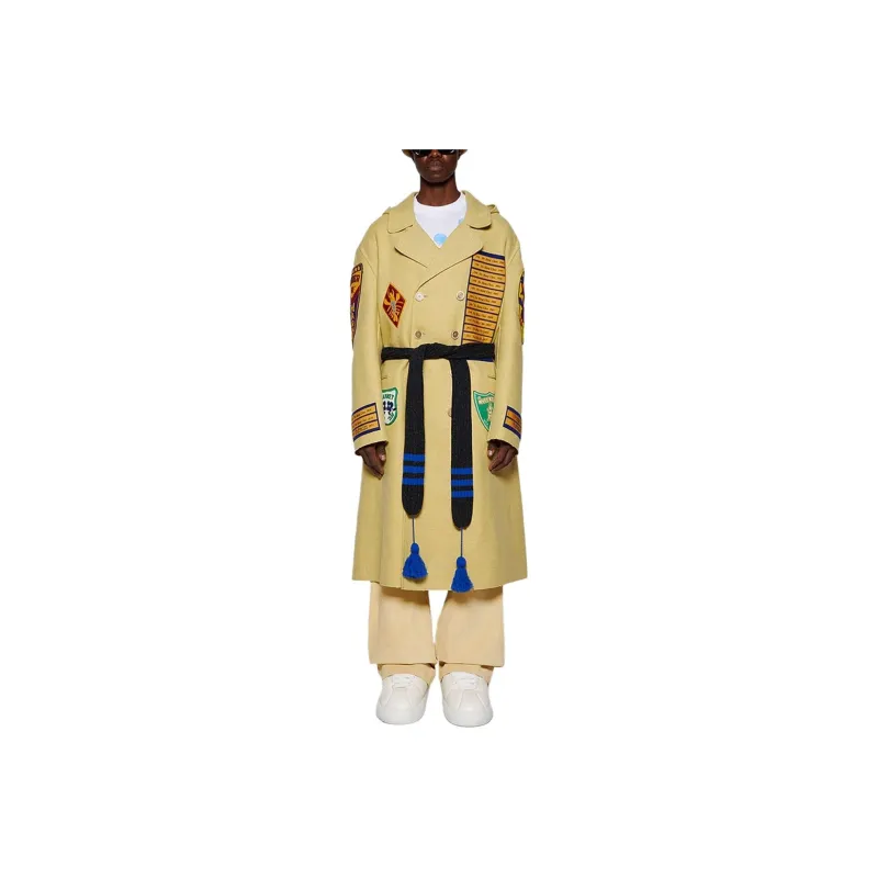 MARNI Patchwork Coat With Waist Belt-0