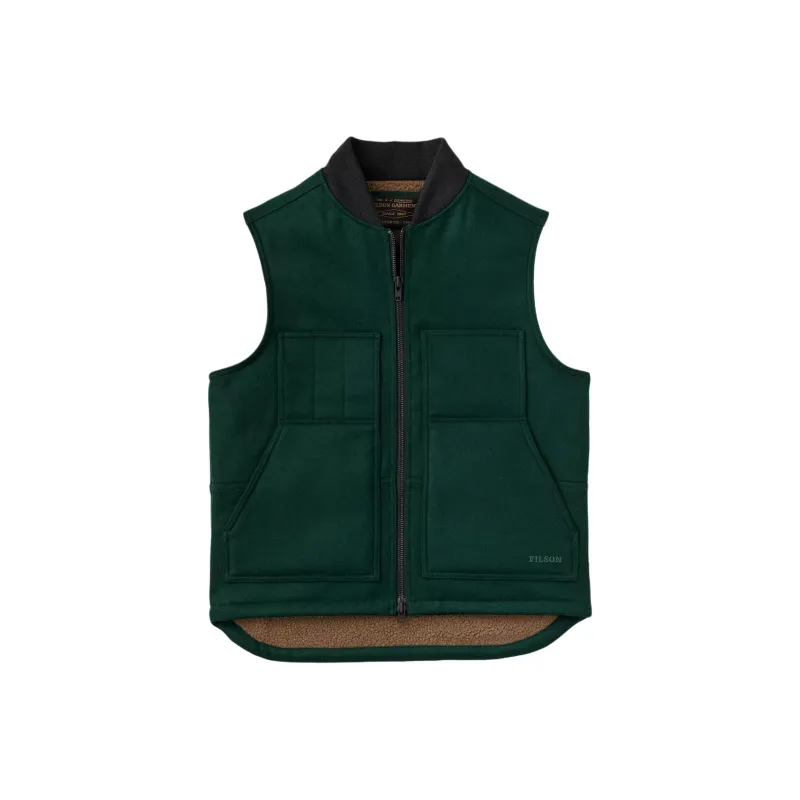 Filson Vest Men's Dark Color Spruce-0