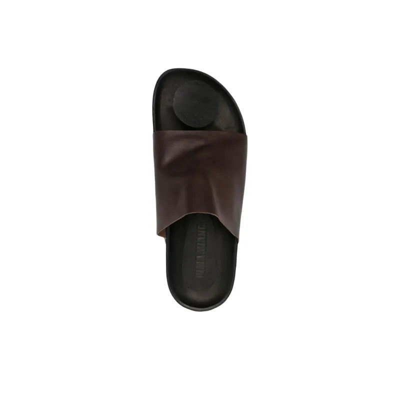 UMA WANG Slide Slippers Women's Chocolate-4