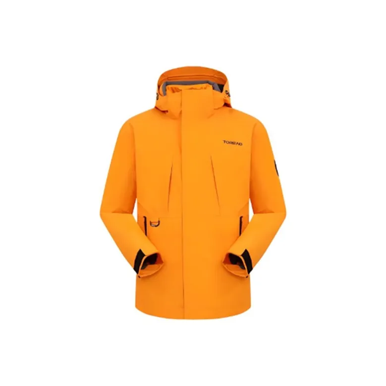 TOREAD Water Resistant Windproof Breathable Wear Resistant Windbreaker Jacket Unisex Black-2
