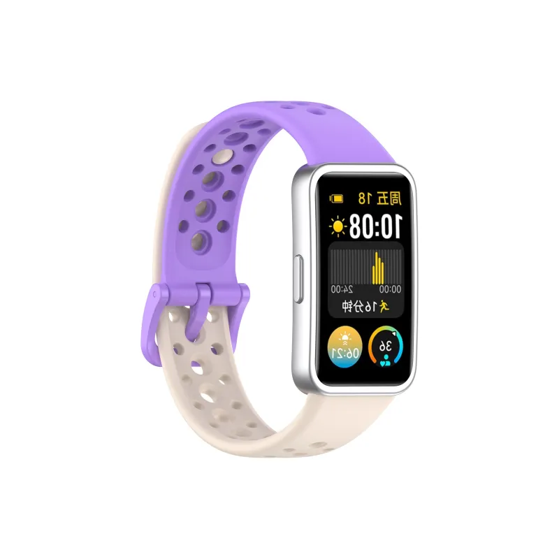 STEWPIGO Huawei Compatibility Watch Band Silicone Material-26
