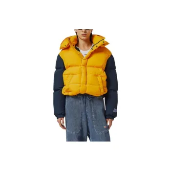 DIESEL Down Jackets Unisex Yellow Blue