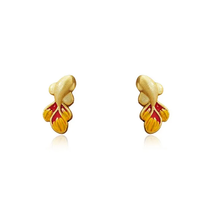 AIDIER 999 Fine Silver Stud Earrings Women's-0