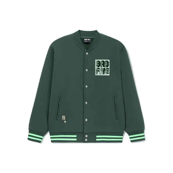 LiNing Badfive Baseball Jacket Men's Green-0