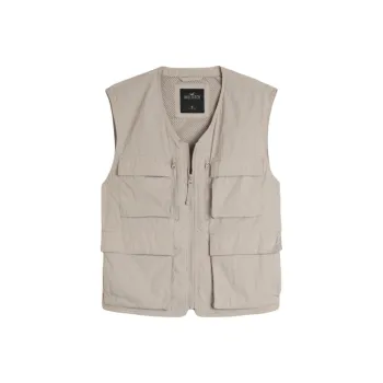 Hollister Vest Men's Brown Yellow