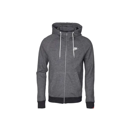 Nike AS M NSW LEGACY HOODIE FZ FT Jackets & Coats Men's Gray