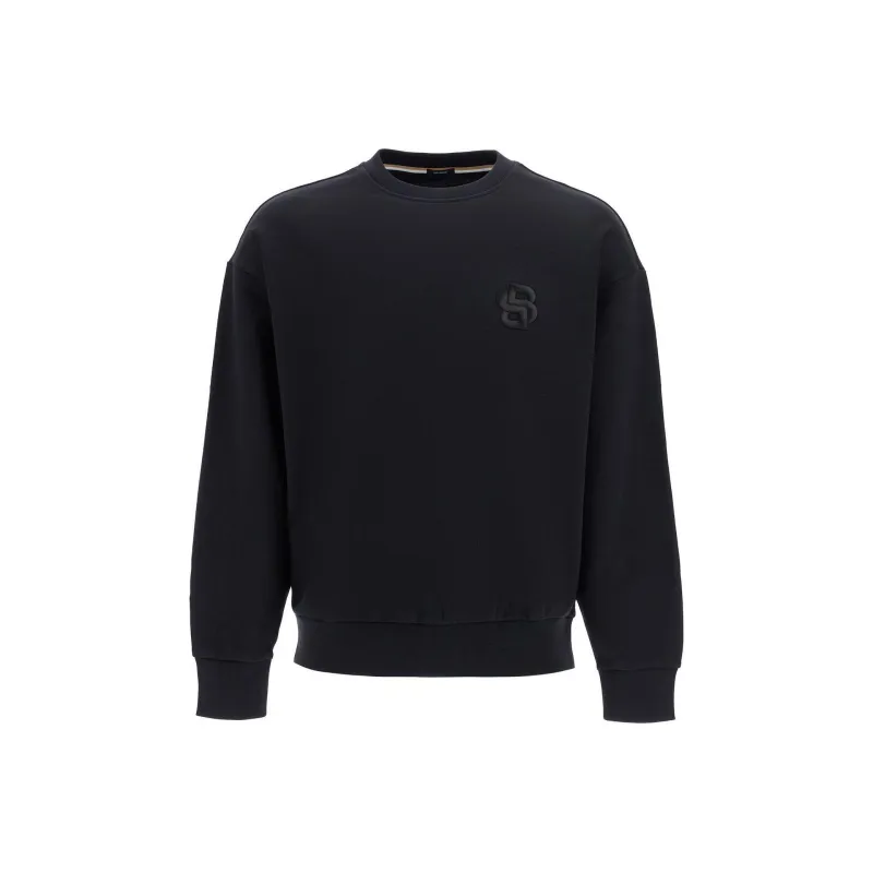 HUGO BOSS Logo Embroidered Crewneck Sweatshirt-0