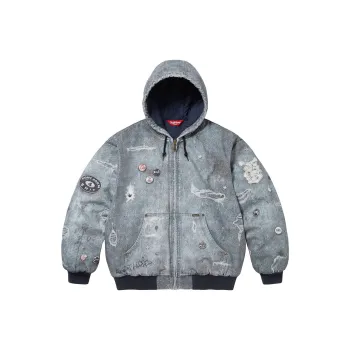 Supreme Hjr Trompe L'oeil Hooded Work Jacket