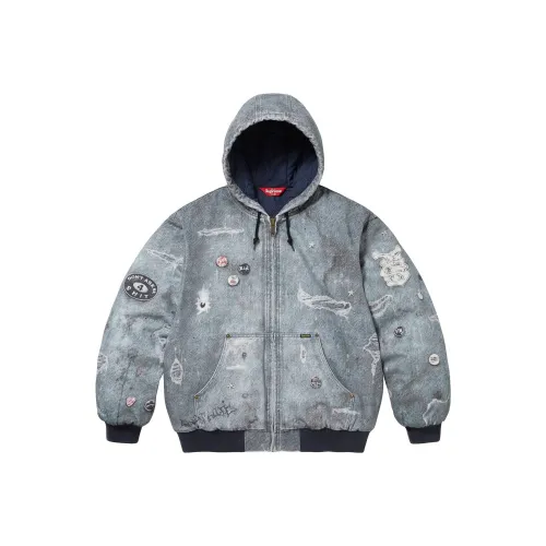 Supreme Hjr Trompe L'oeil Hooded Work Jacket