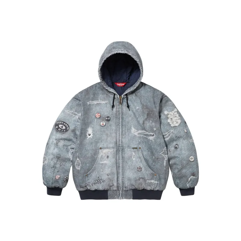 Supreme Hjr Trompe L'oeil Hooded Work Jacket-0