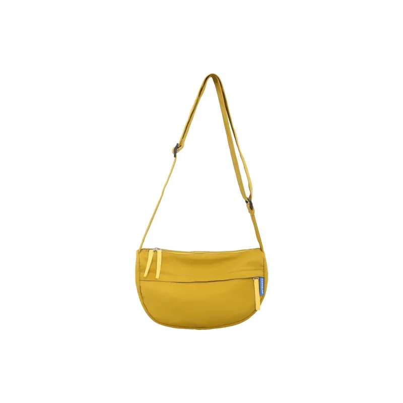 MOK Nylon Crossbody Bag Unisex White/Black/Orange Red/Lemon/Army Green-16