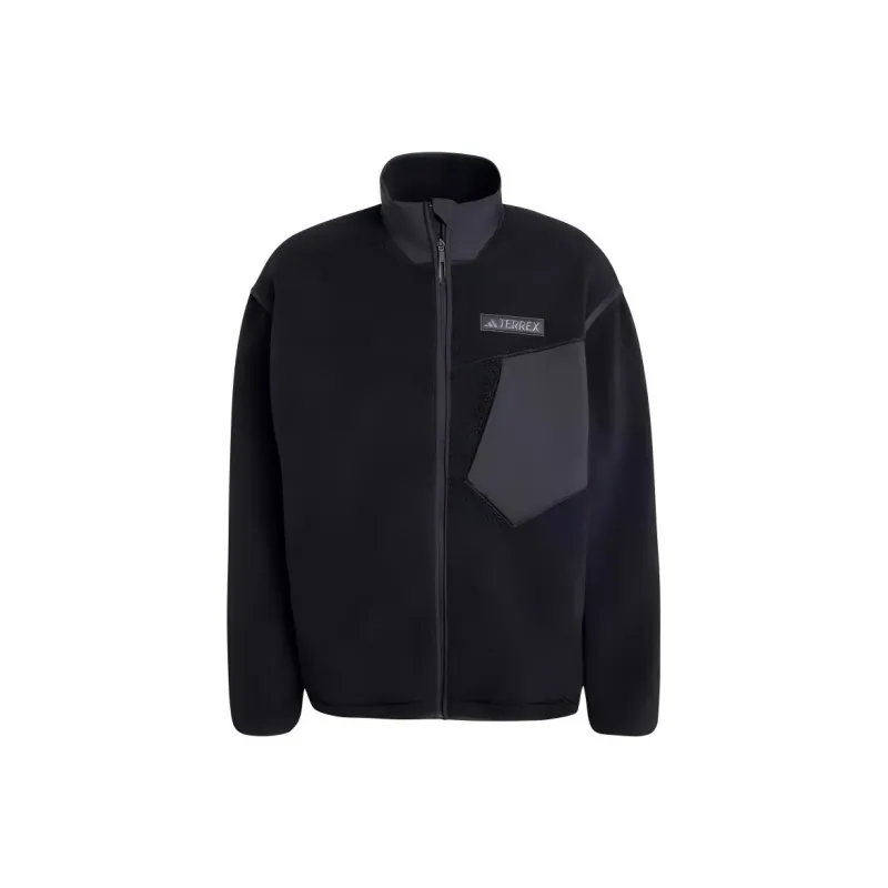 Adidas Terre XPLORIC HIGH PILE FLEECE JACKET Jackets Coats Men's Black-0
