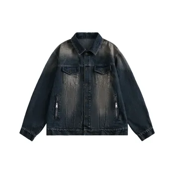 WILD LEADER FW24 Denim Jacket Unisex Vintage Blue
