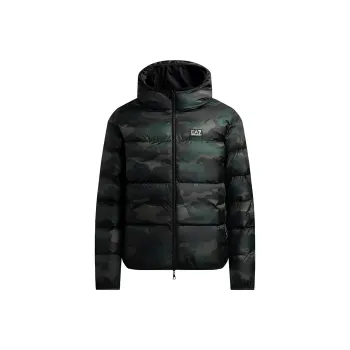 EMPORIO ARMANI EA7 FW22 Puffer Jacket Men's Black