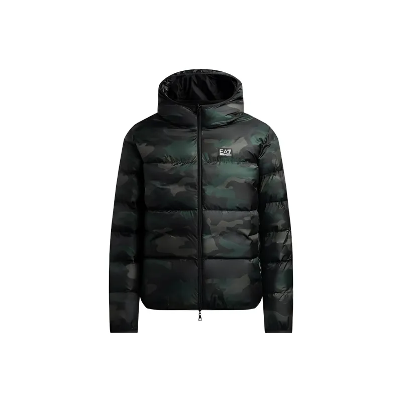 EMPORIO ARMANI EA7 FW22 Puffer Jacket Men's Black-0