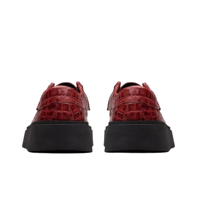 Clarks Martine Rose Torview Casual Single Shoes 4cm Women's Red-4