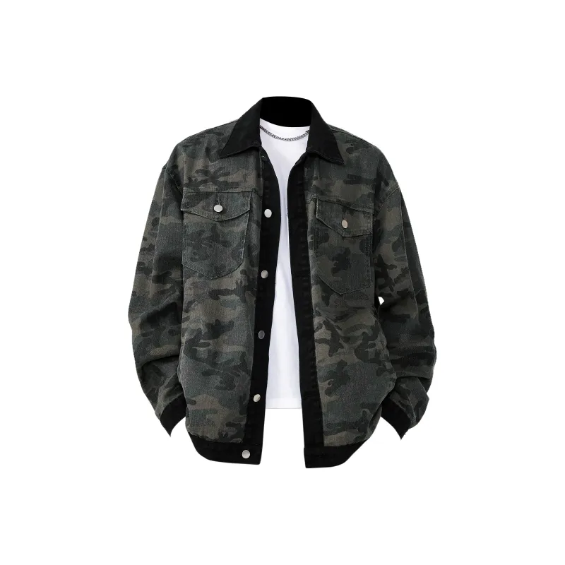 SWAMP AREA Denim Jacket Unisex Black-0