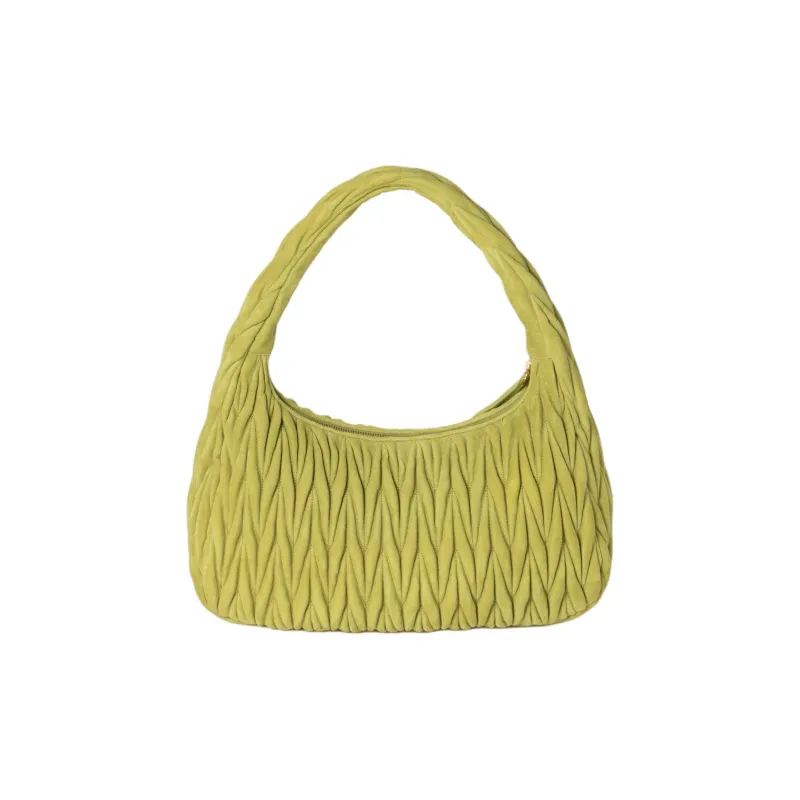 MIU MIU Wander Series Lambskin Handbag Extra Large Women's Ivy Green-3
