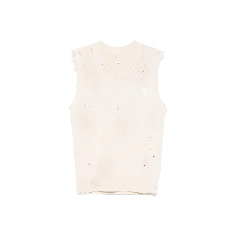 MM6 Maison Margiela Numbers print Vest-0