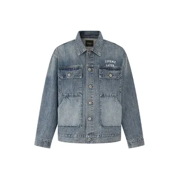 LOVE ME LATER Jackets Unisex Blue