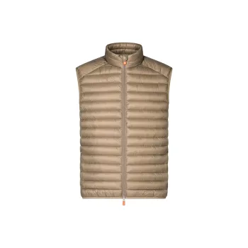 SAVE THE DUCK Vest Men's Ivory Gray