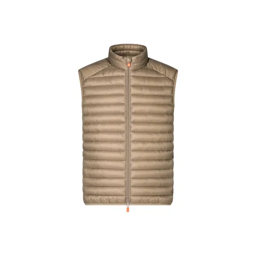 SAVE THE DUCK Vest Men's Ivory Gray