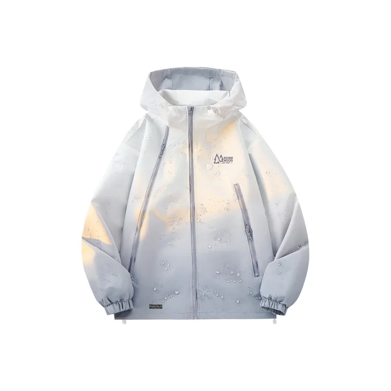 ROBINHOOD Waterproof And Windproof To Keep Warm Windbreaker Jacket Unisex Black-6