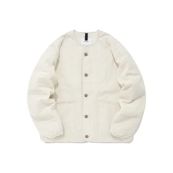 COVERNAT Puffer Jackets Unisex Ivory White