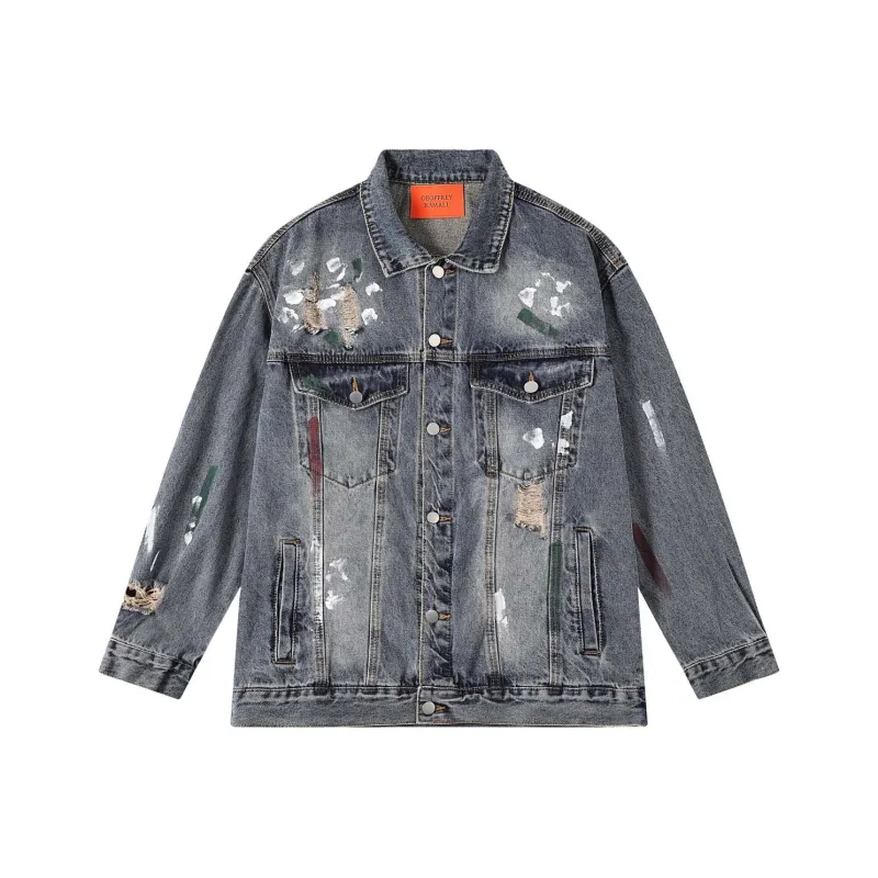 GEOFFREY B. SMALL Denim Jacket Unisex Blue-0