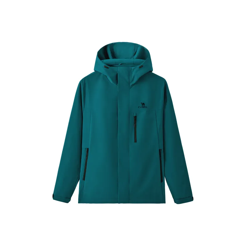 CAMEL Waterproof Abrasion Resistant Windproof Hooded Coat With Polar Fleece Lining And Anti Static Jacket Men's-4