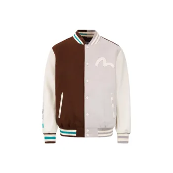 EVISU Baseball Jerseys Men Brown