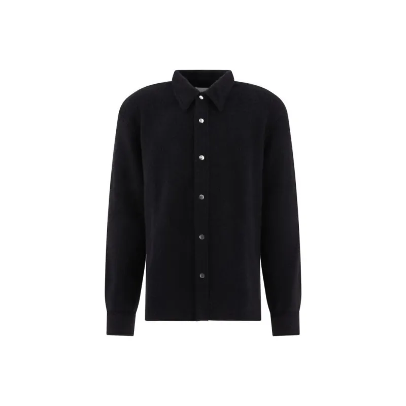 JIL SANDER Pointed-collar Alpaca Wool-blend Overshirt-0