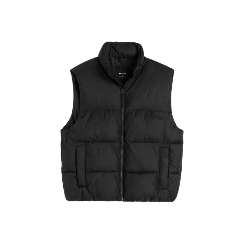 Hollister Vests Men Black-0
