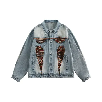 DOH STORE Denim Jackets Unisex Deep Sea Blue