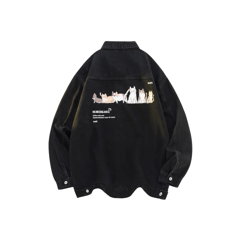 HCHUICHENG Denim Jackets Unisex-0