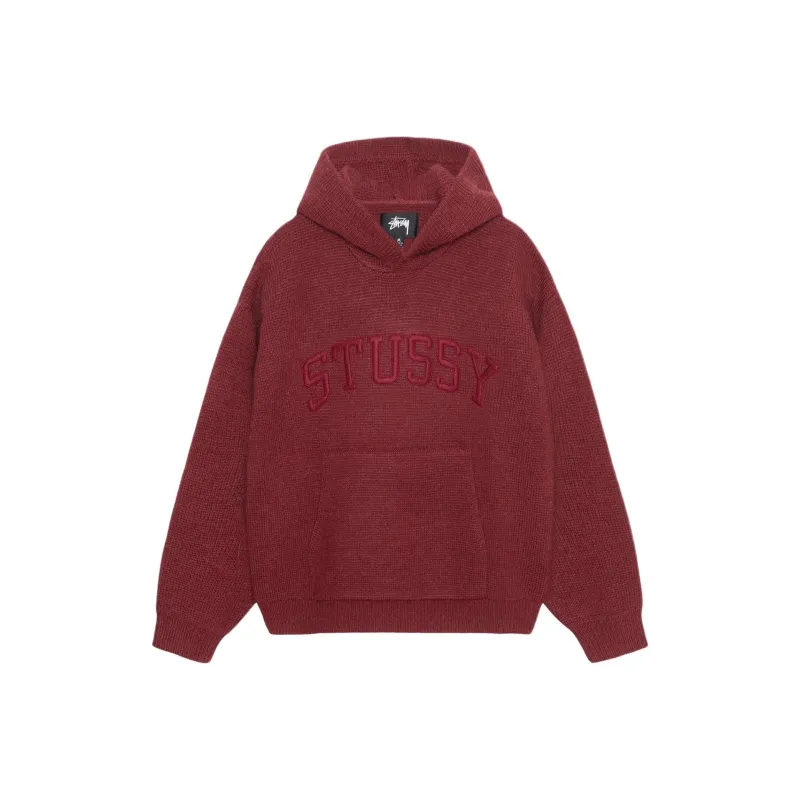 Stüssy Patch Knitted Hoodie-0