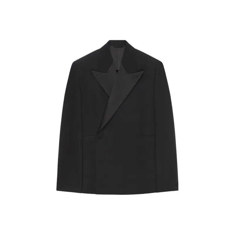Givenchy Peak lapel Single breasted Wool Blazer-0