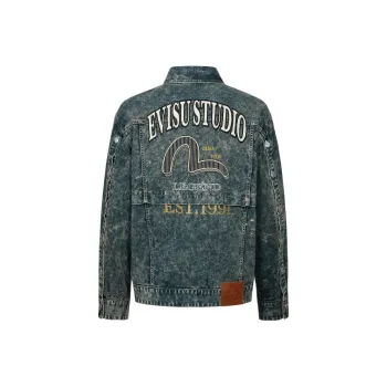 EVISU Denim Jacket Men's Navy Blue